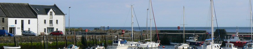 View of the harbour at Isle of Whithorn